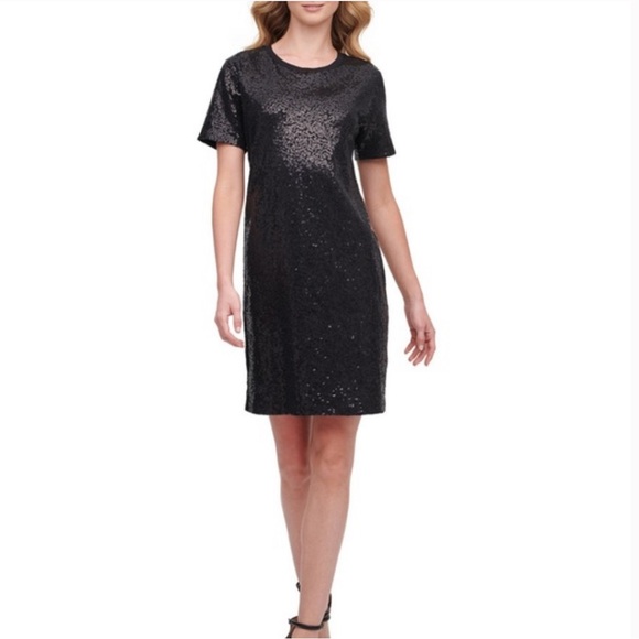 asymmetric midi dress KOMPRE OFF SHOULDER WRAP TIE SPLIT Elegant One-Shoulder Sequin Party Size:Petite-10 date-2025